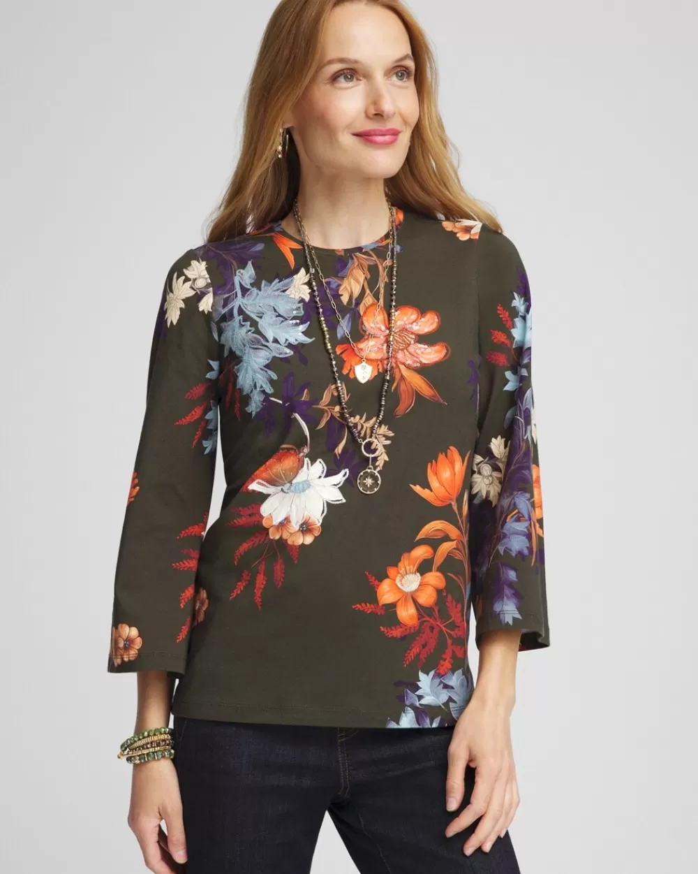 Cheap Autumn Embroidered Sequin Tee Tops