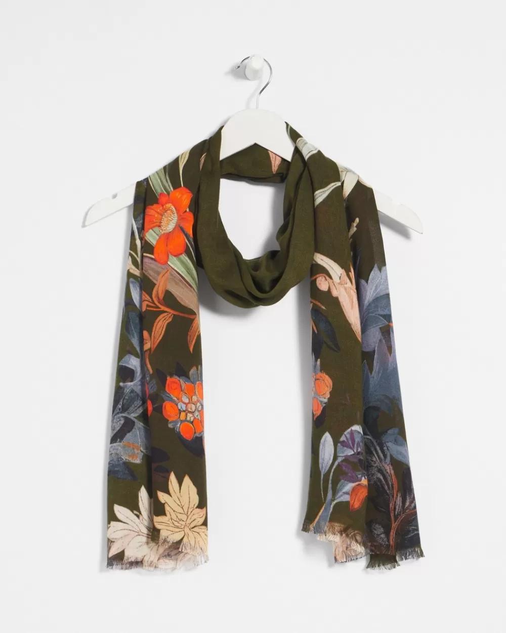 Clearance Autumn Floral Oblong Scarf Scarves