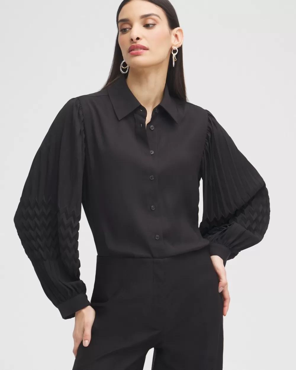 Best Label™ Pleated Blouse Tops