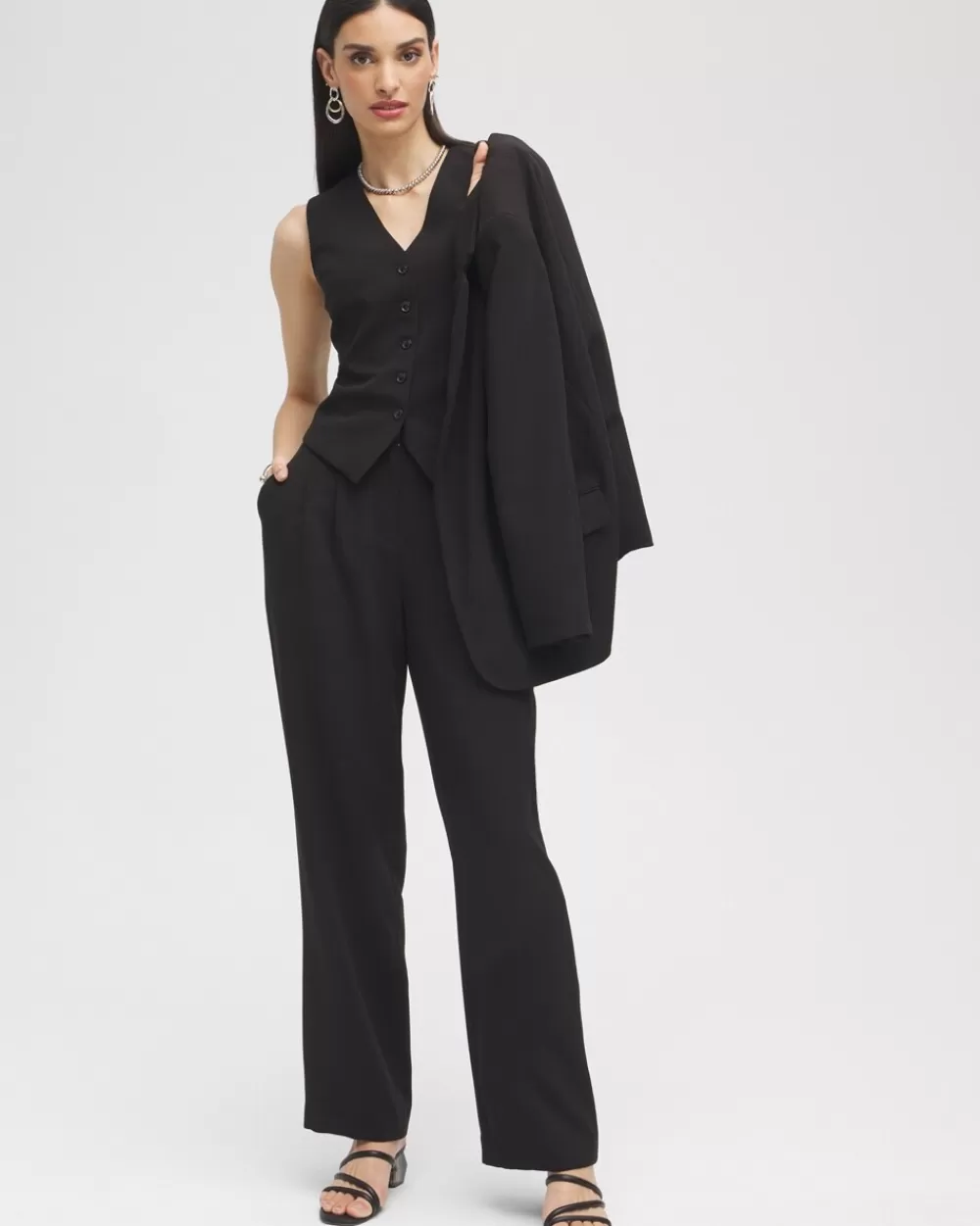 Hot Label™ Pleated Trousers Pants