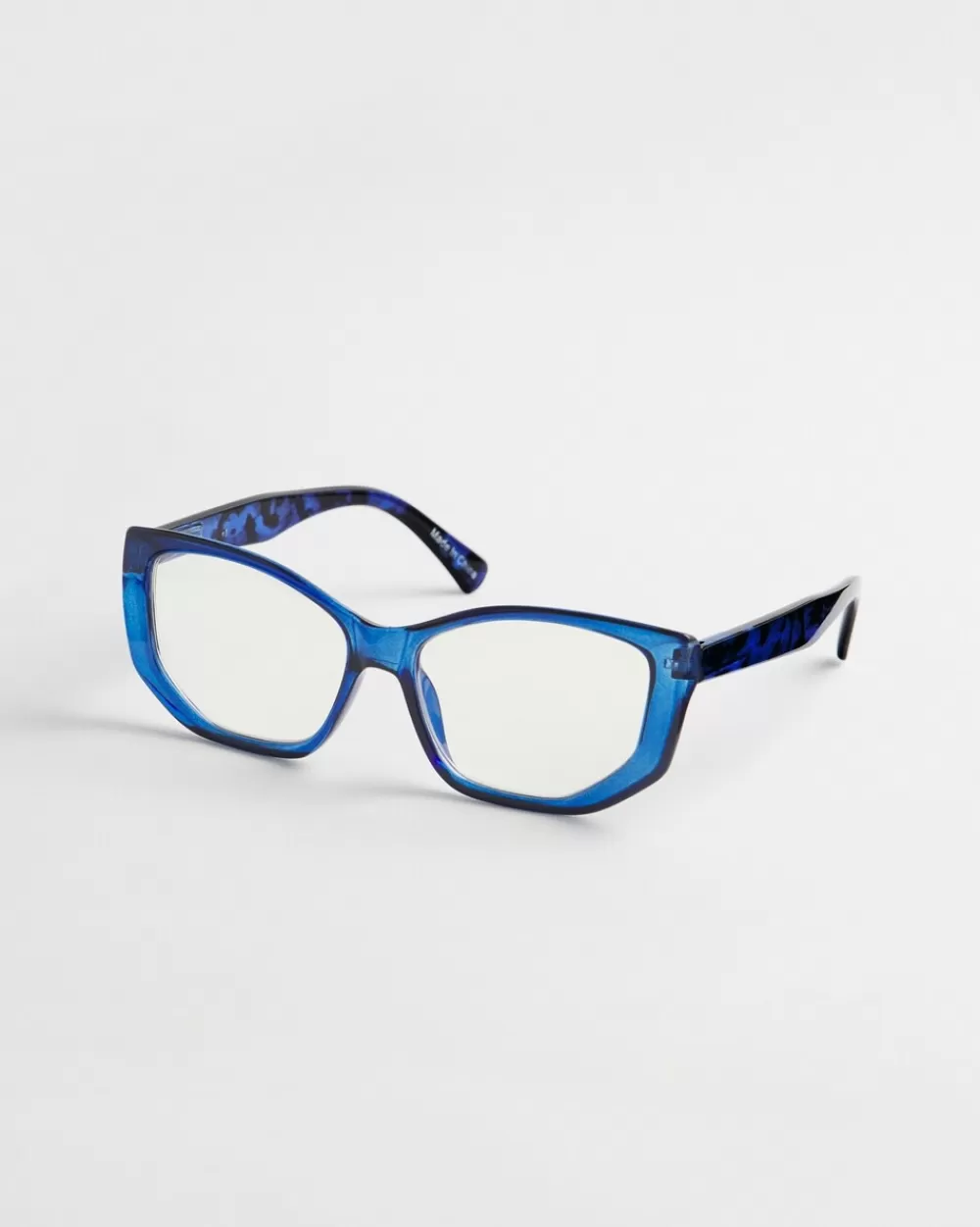 Sale Blue Geo Readers Eyewear