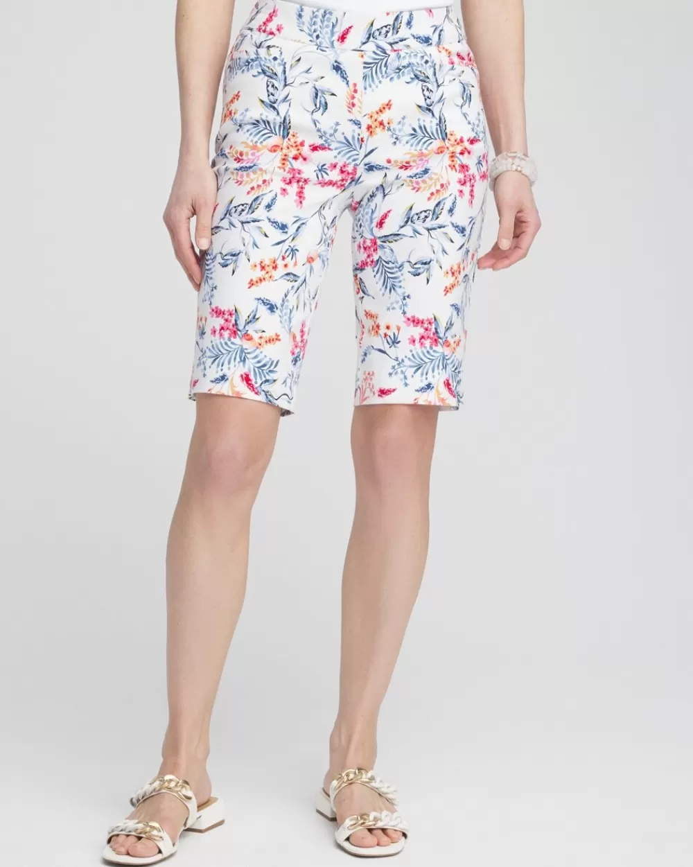 Clearance Brigitte 10" Sea Life Print Shorts Pants