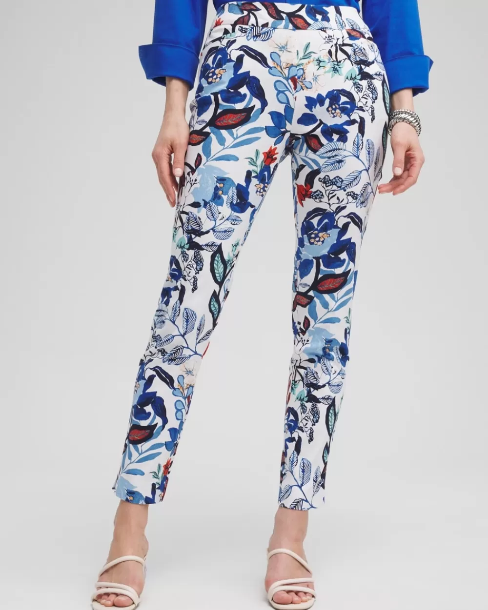 Best Sale Brigitte Cool Floral Ankle Pants Pants