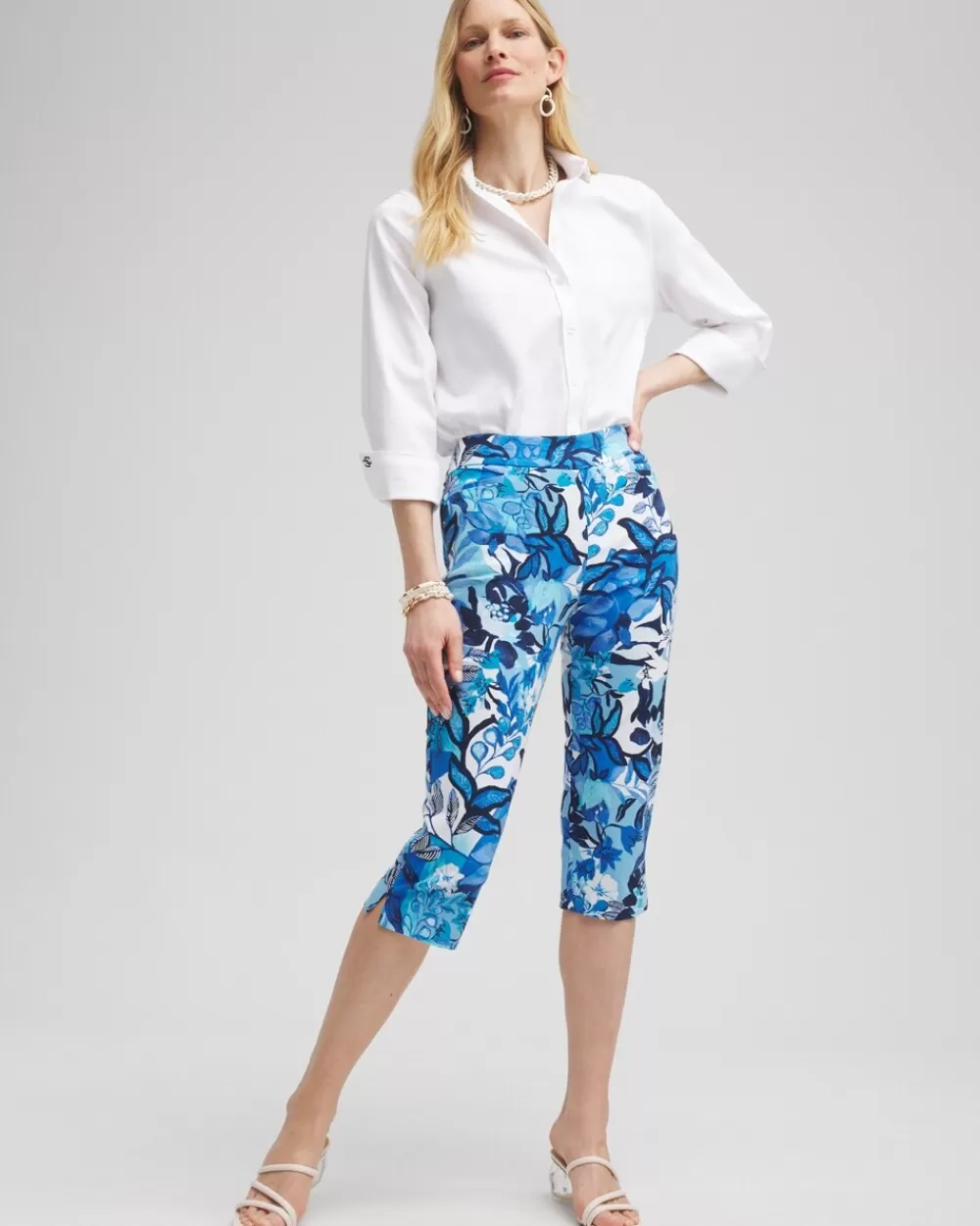 Store Brigitte Cool Floral Capri Pants Pants