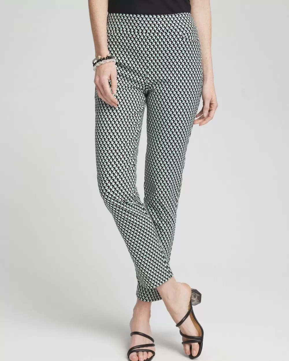 Best Sale Brigitte Dot Grid Ankle Pants Pants