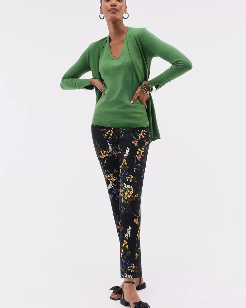 Sale Brigitte Floral Ankle Pants Pants