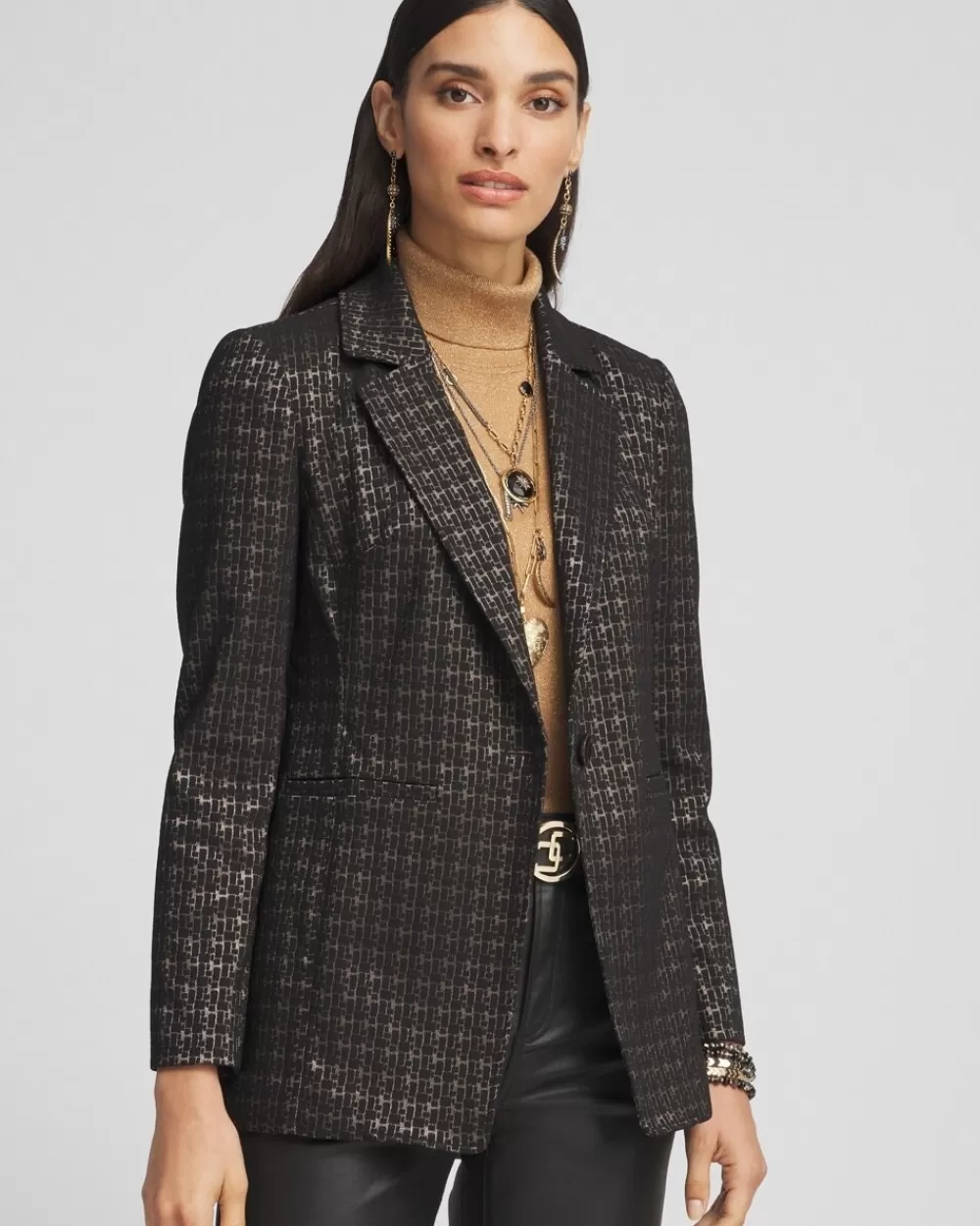 New Brigitte Metallic Tiles Blazer Jackets & Coats | Matching Sets