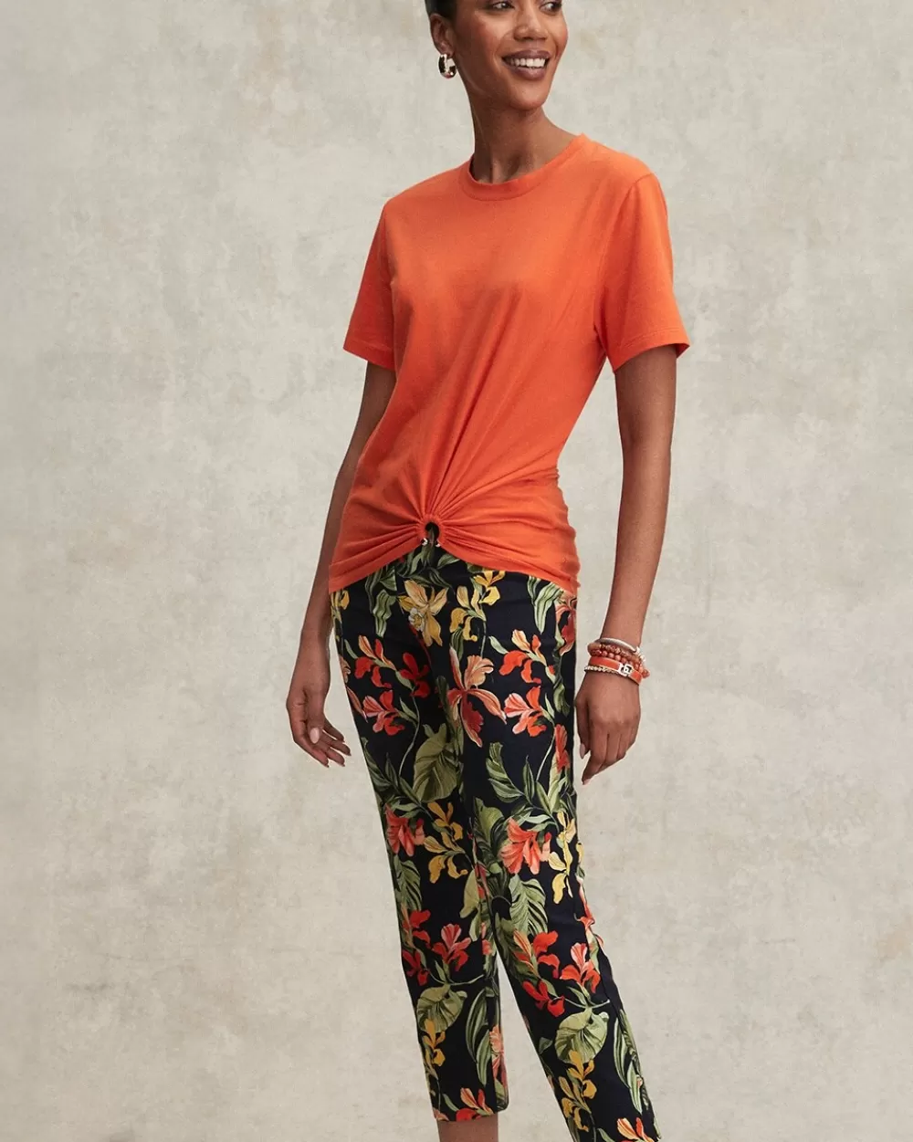 Hot Brigitte Orchid Slim Cropped Pants Pants