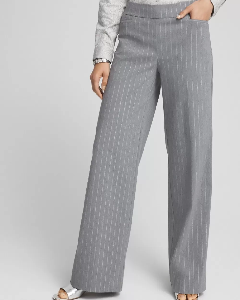 Cheap Brigitte Pinstripe Wide Leg Pants Pants