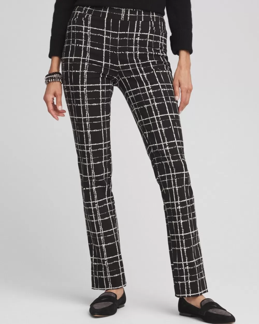 New Brigitte Plaid Slim Pants Pants