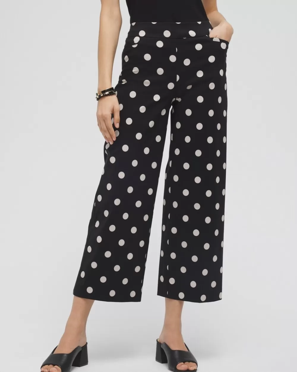 New Brigitte Polka Dot Wide Leg Pants Pants