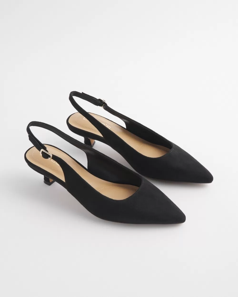 Sale Celeste Microsuede Slingback Heels Shoes