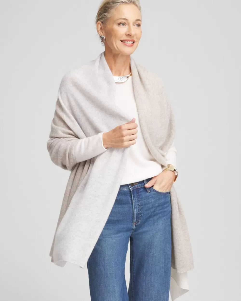 Best Colorblock Cashmere Wrap Ponchos & Ruanas | Cold Weather Accessories