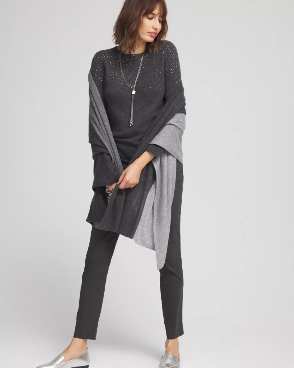 Cheap Colorblock Cashmere Wrap Ponchos & Ruanas | Cold Weather Accessories