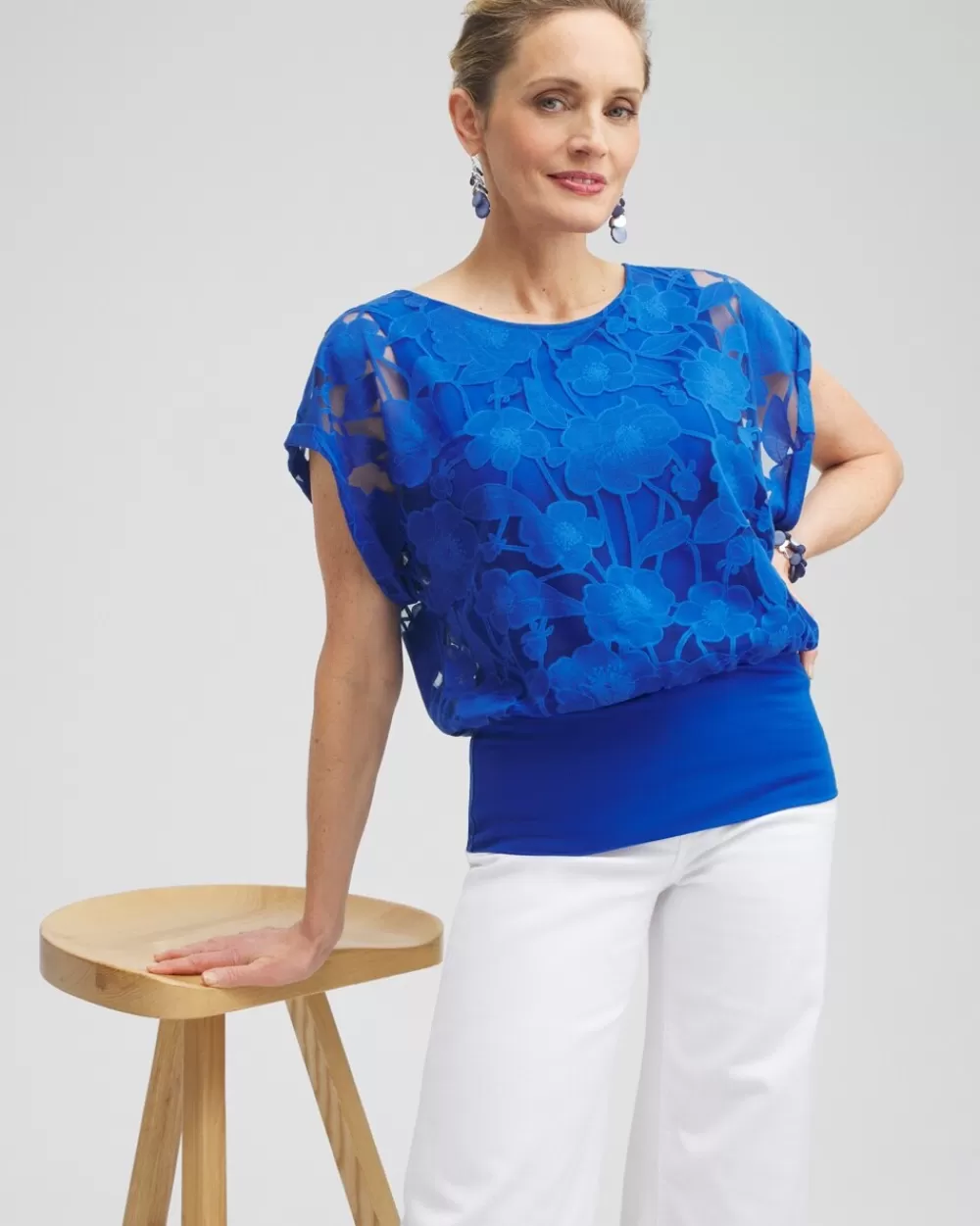 Outlet Cool Banded Hem Top Tops