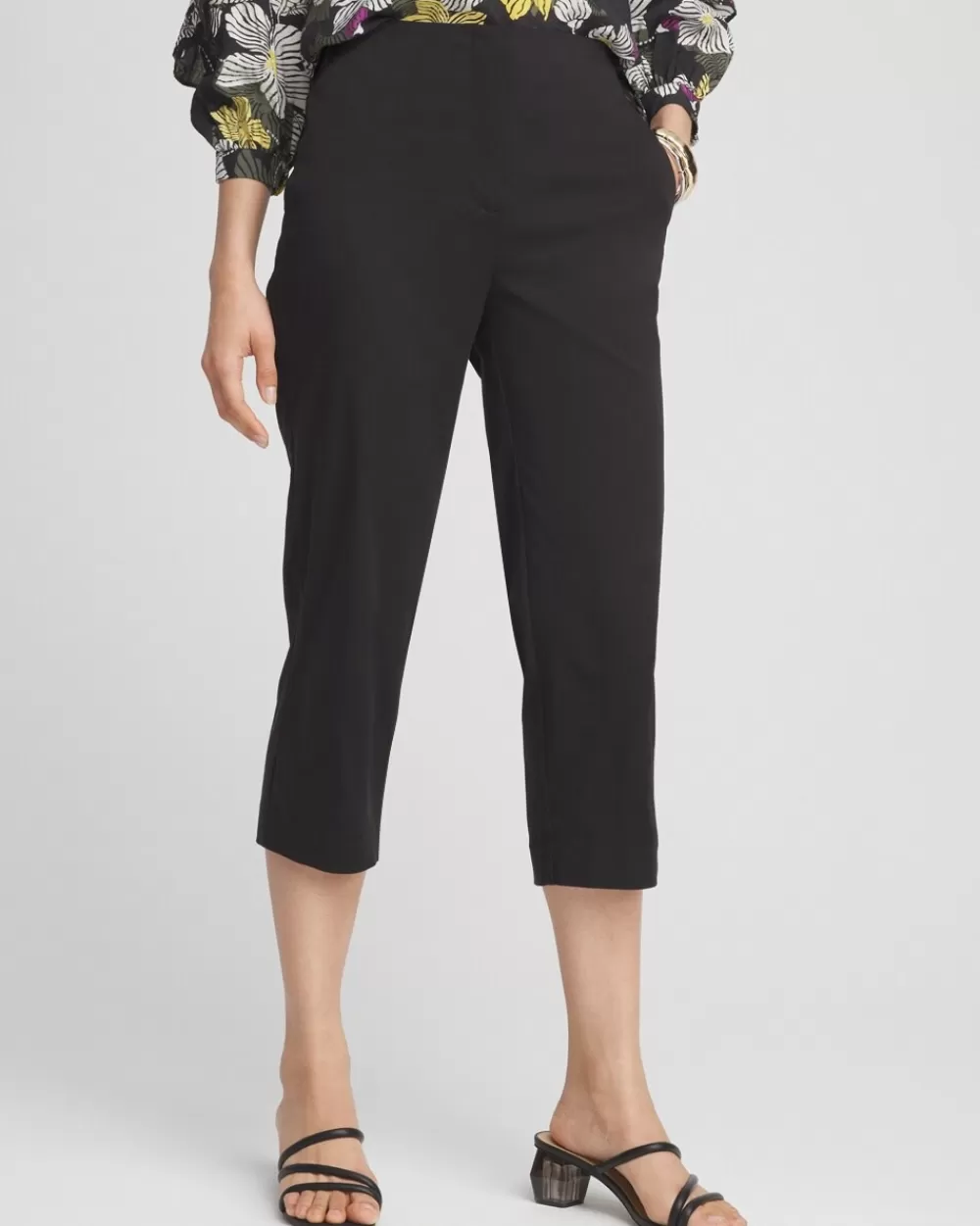 Shop Cotton Sateen Capris Pants