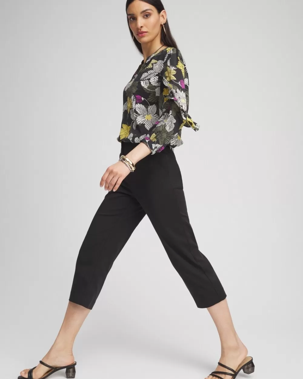 Shop Cotton Sateen Capris Pants