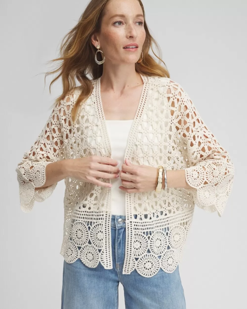 Best Crochet Cotton Kimono Tops