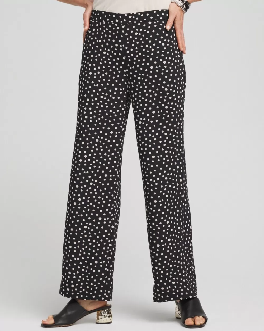 Best Sale Dot Soft Cropped Pants Pants