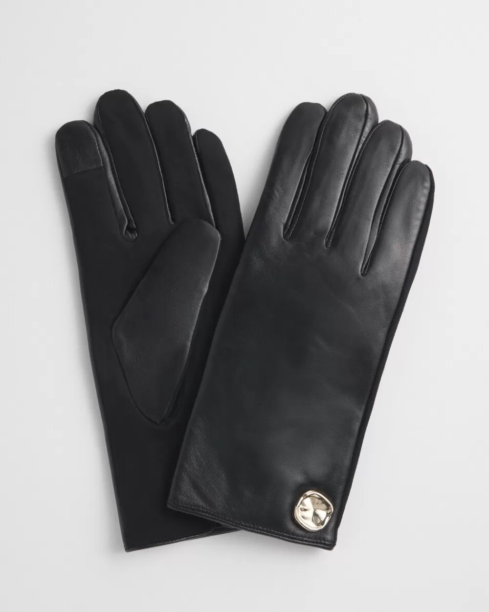 Store Embellished Leather Gloves Cold Weather Accessories