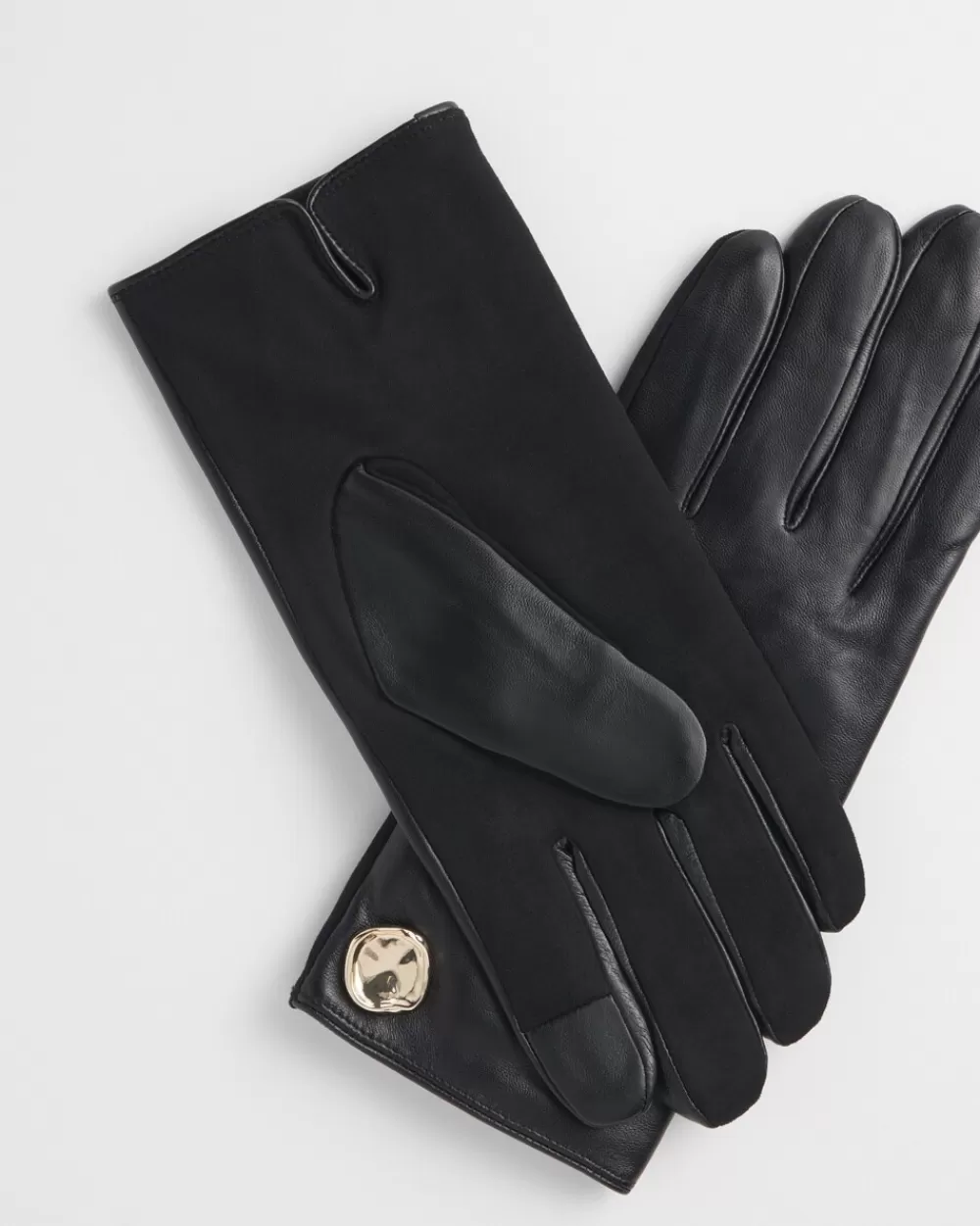 Store Embellished Leather Gloves Cold Weather Accessories