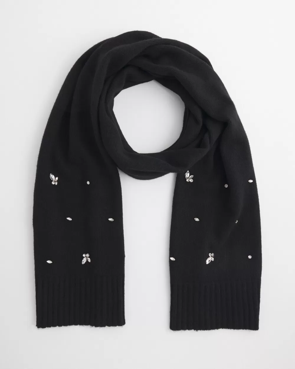 Hot Embellished Cashmere Blend Scarf Cold Weather Accessories | Scarves