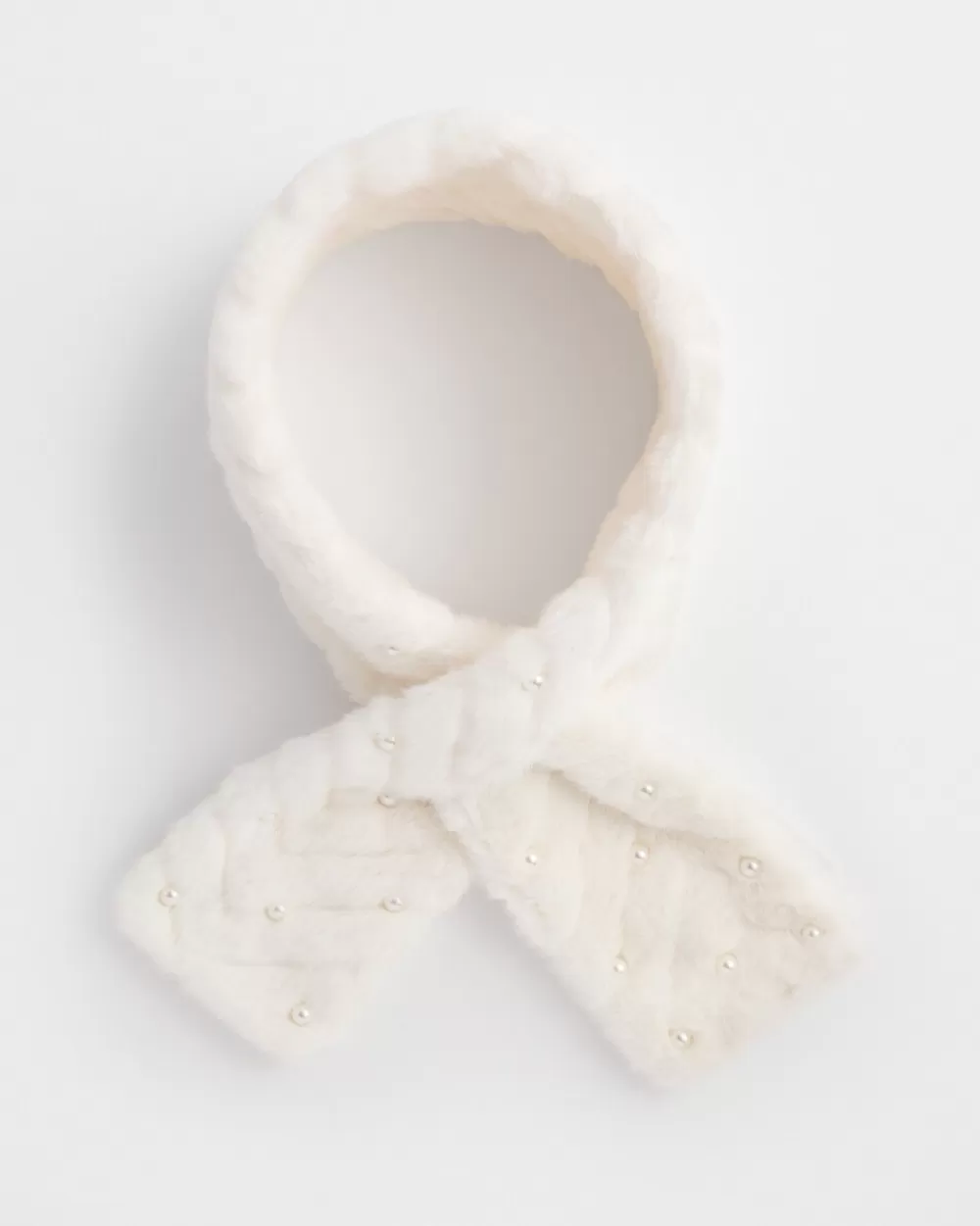 Cheap Embellished Faux Fur Scarf Cold Weather Accessories | Scarves