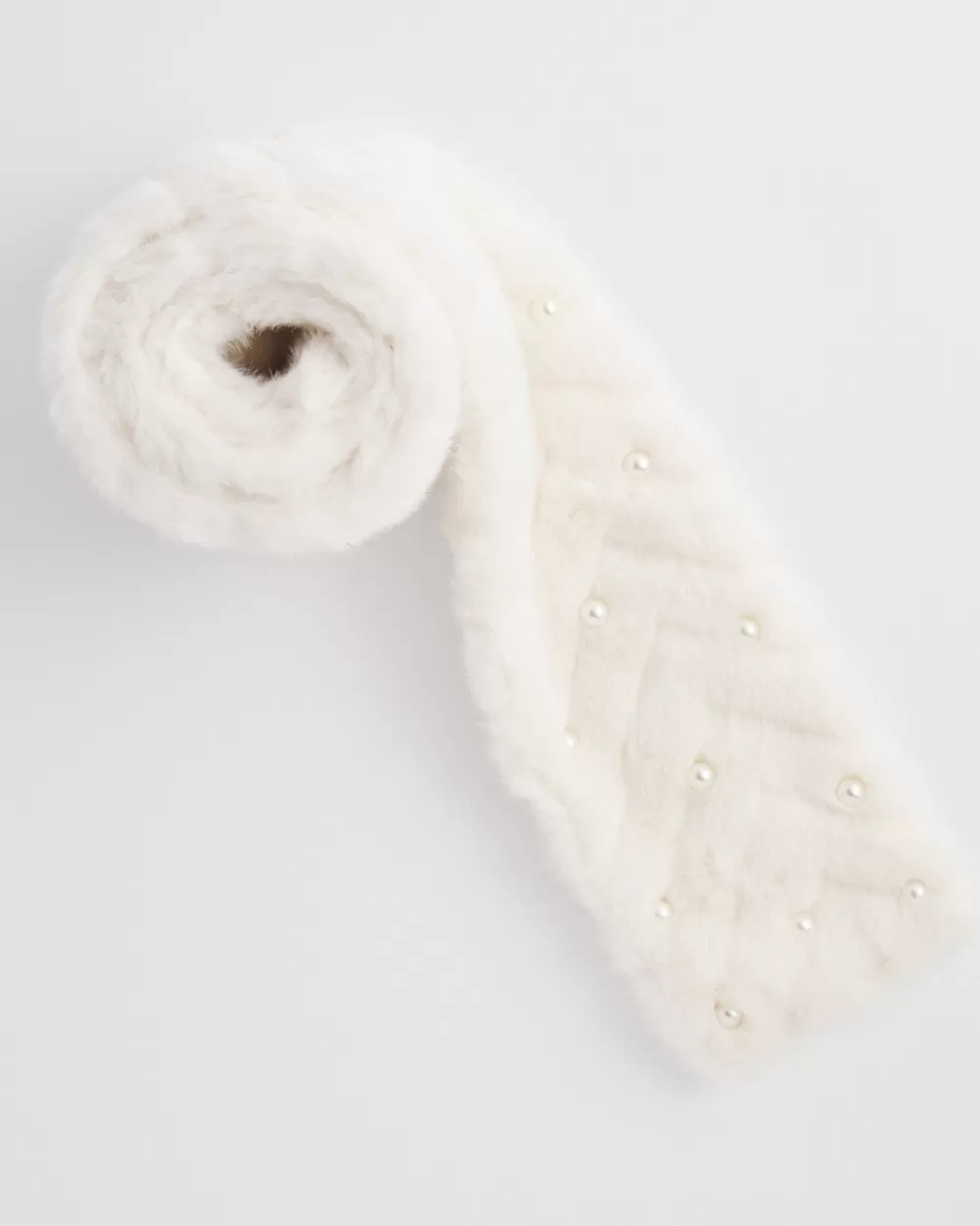 Cheap Embellished Faux Fur Scarf Cold Weather Accessories | Scarves