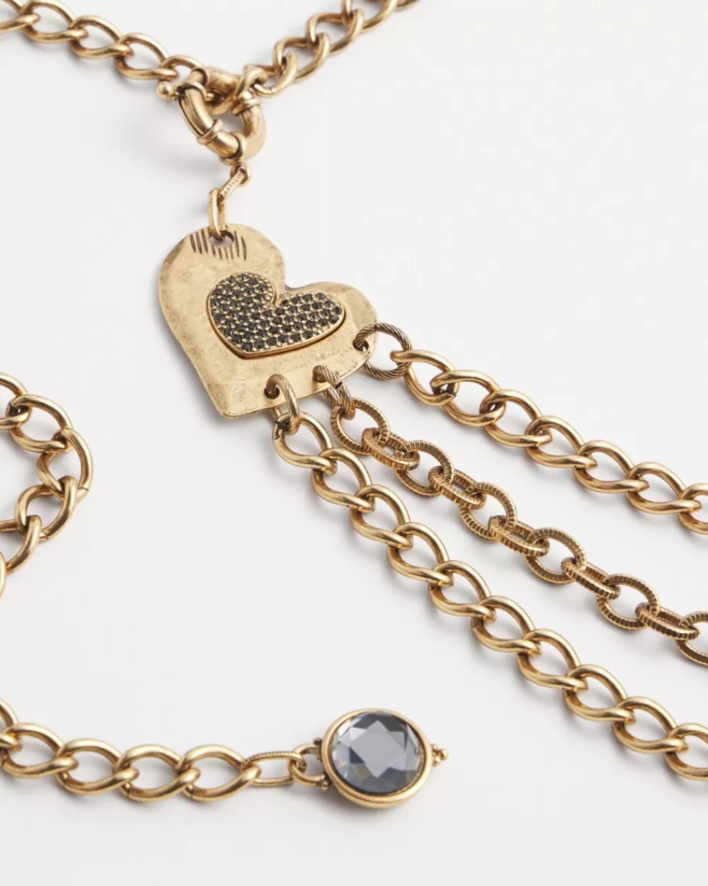 Flash Sale Embellished Heart Chain Belt Belts