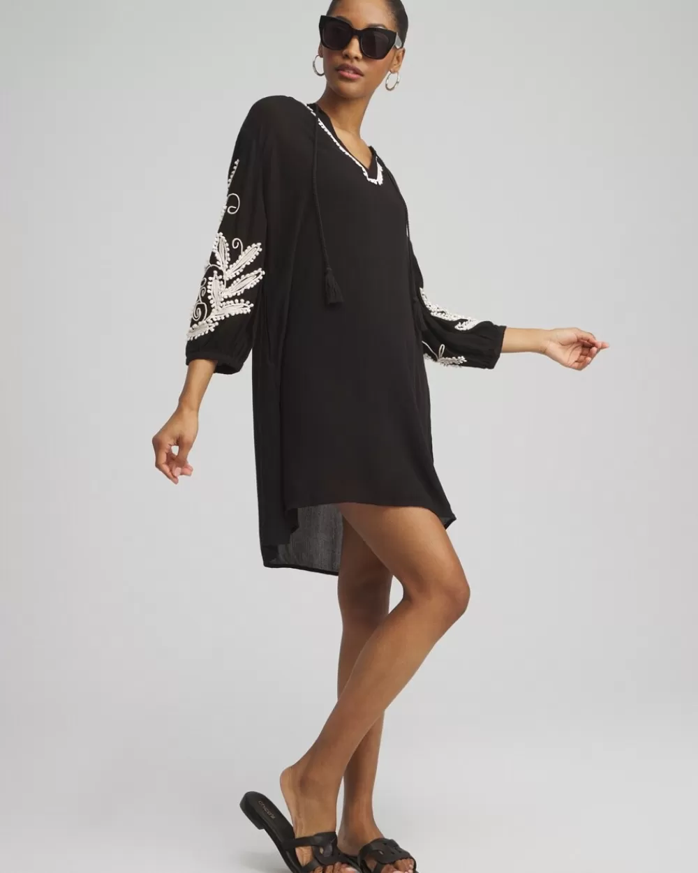 Discount Embroidered Coverup Dress Swim