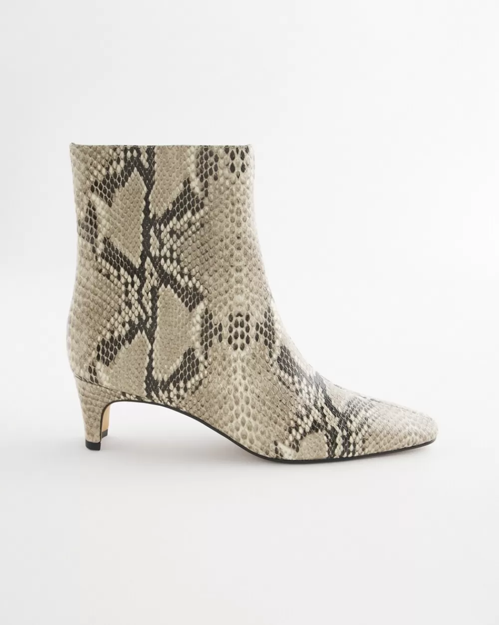 Shop Faux Snakeskin Skinny Heel Ankle Boot Shoes