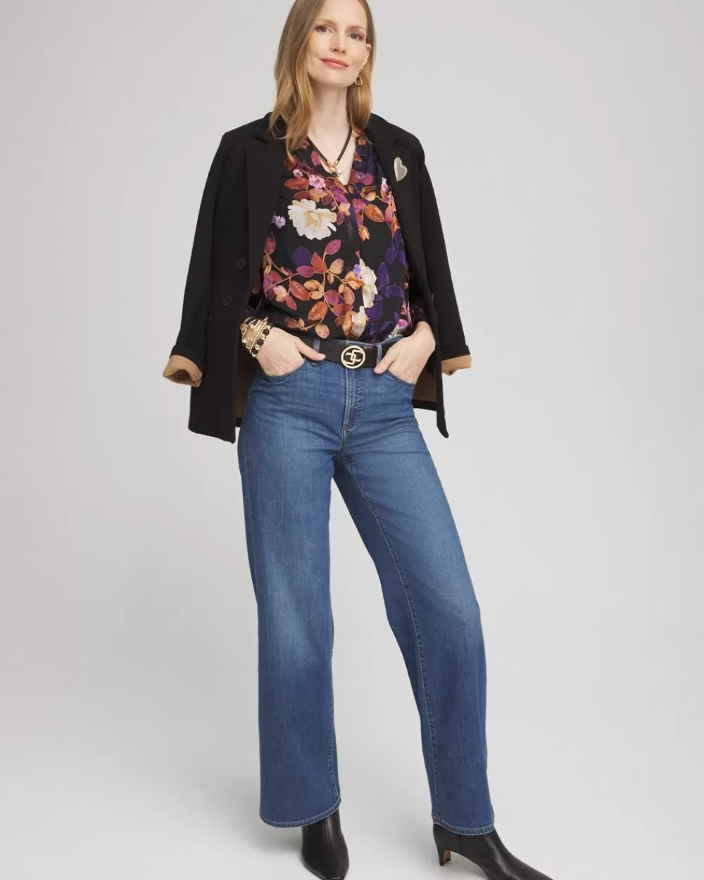 Clearance Floral Burnout Blouse Tops | Blouses & Shirts