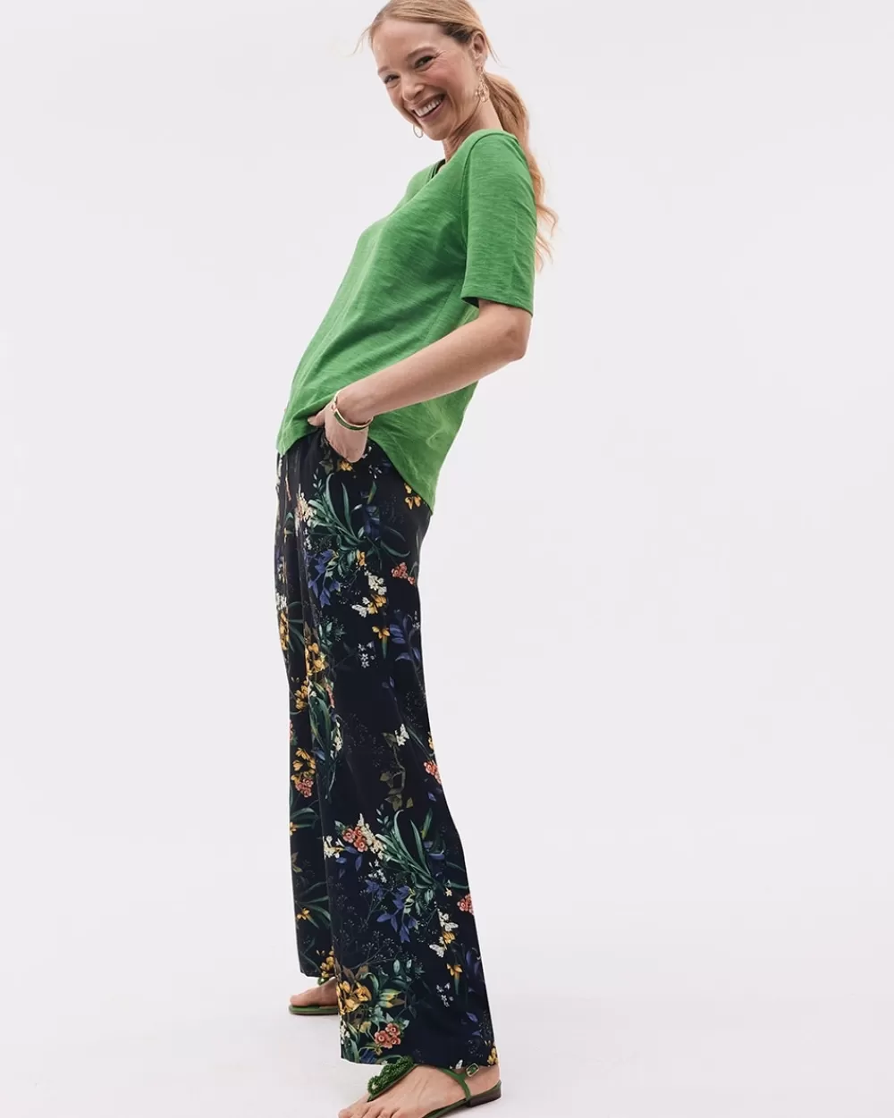 Best Floral Wide Leg Soft Pants Pants