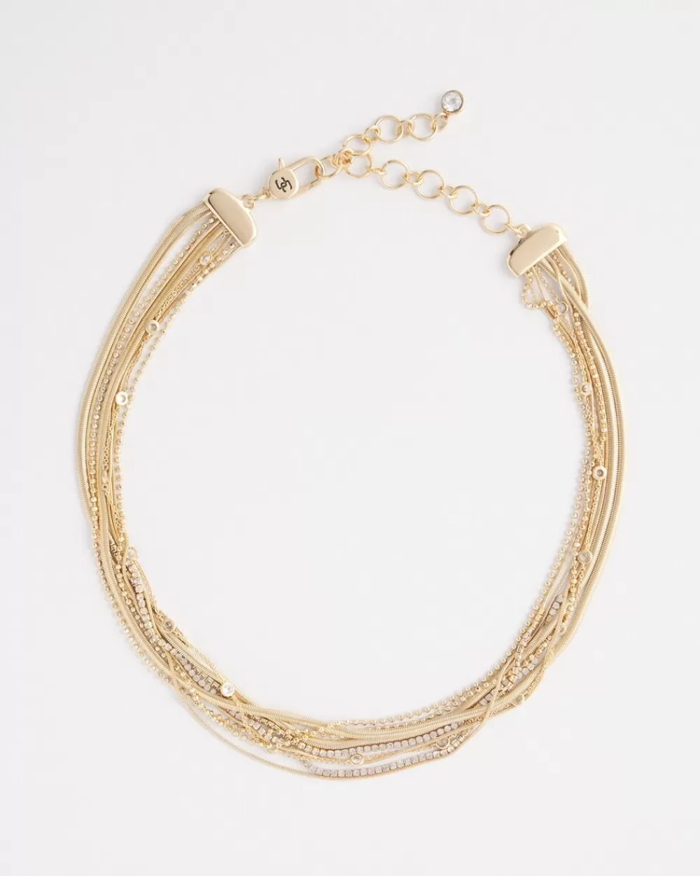 Cheap Tone Multi Strand Collar Necklace Everyday Jewelry | Necklaces