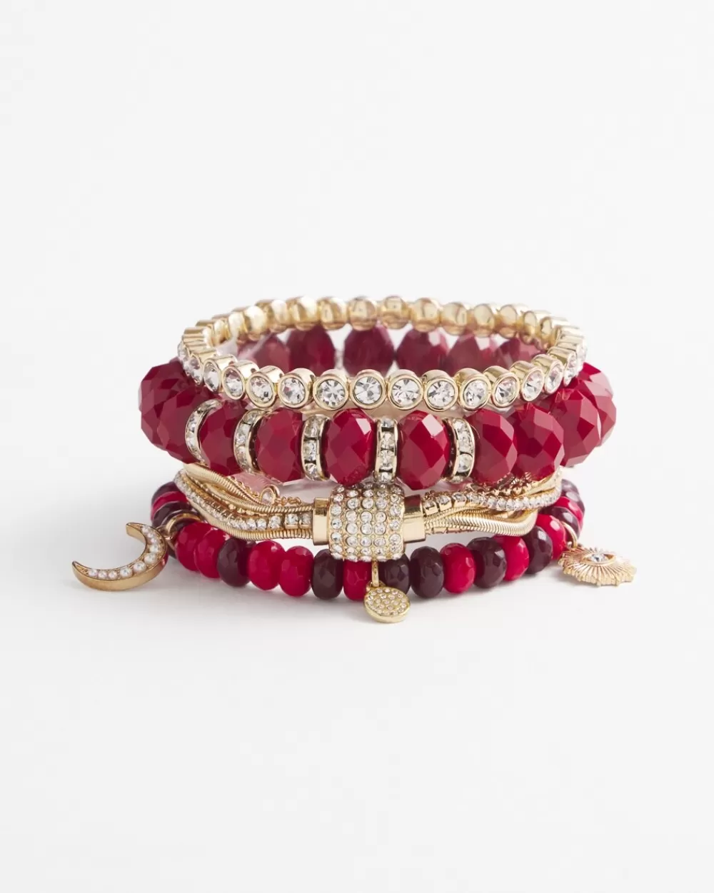 Shop Tone Multi Strand Pavé Bracelet Bracelets | Everyday Jewelry