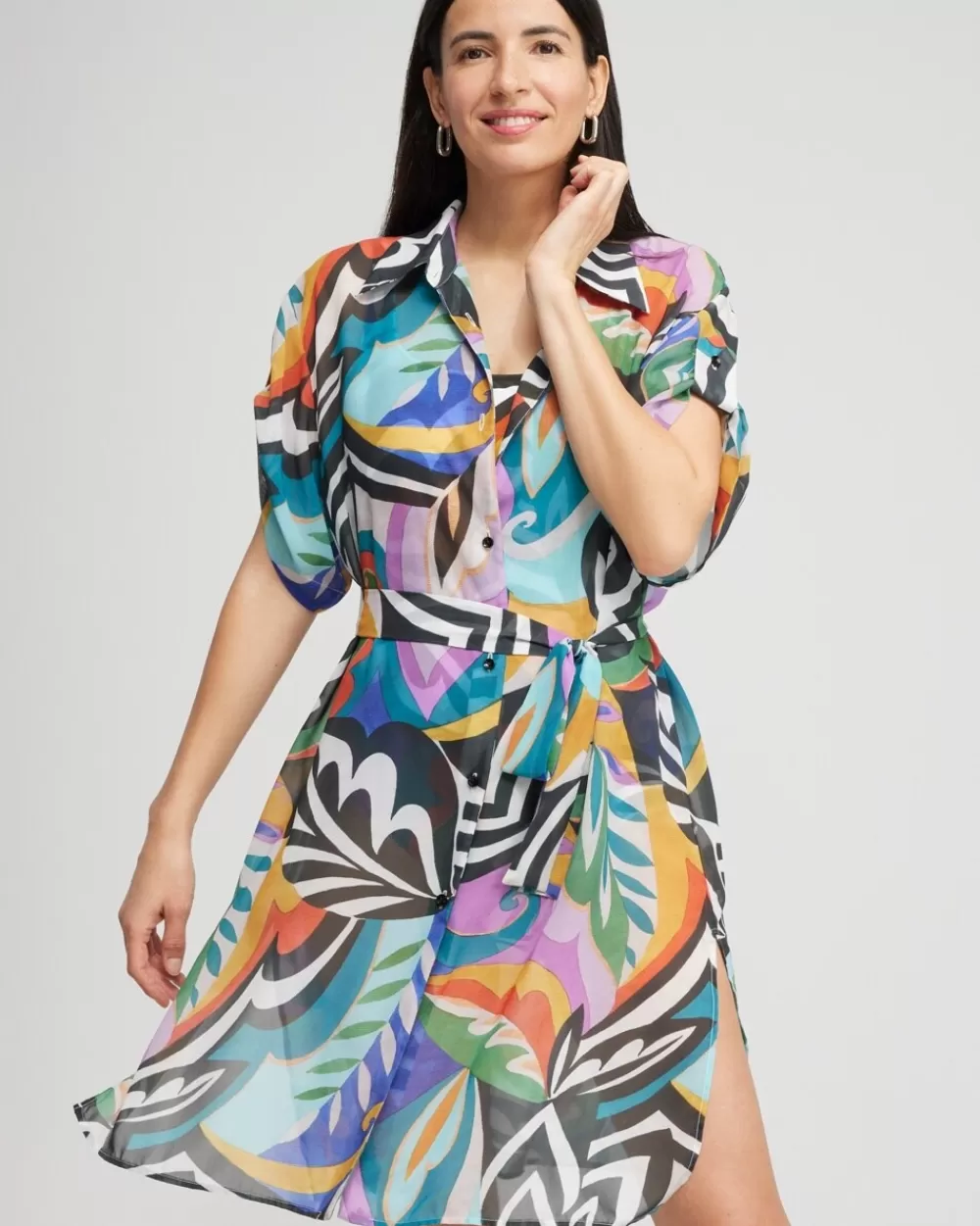 Outlet Gottex Button Down Coverup Swim