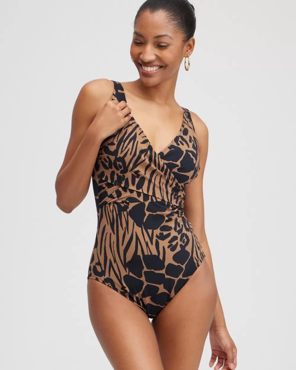 Clearance Gottex Wrap Front One Piece Swimsuit Swim