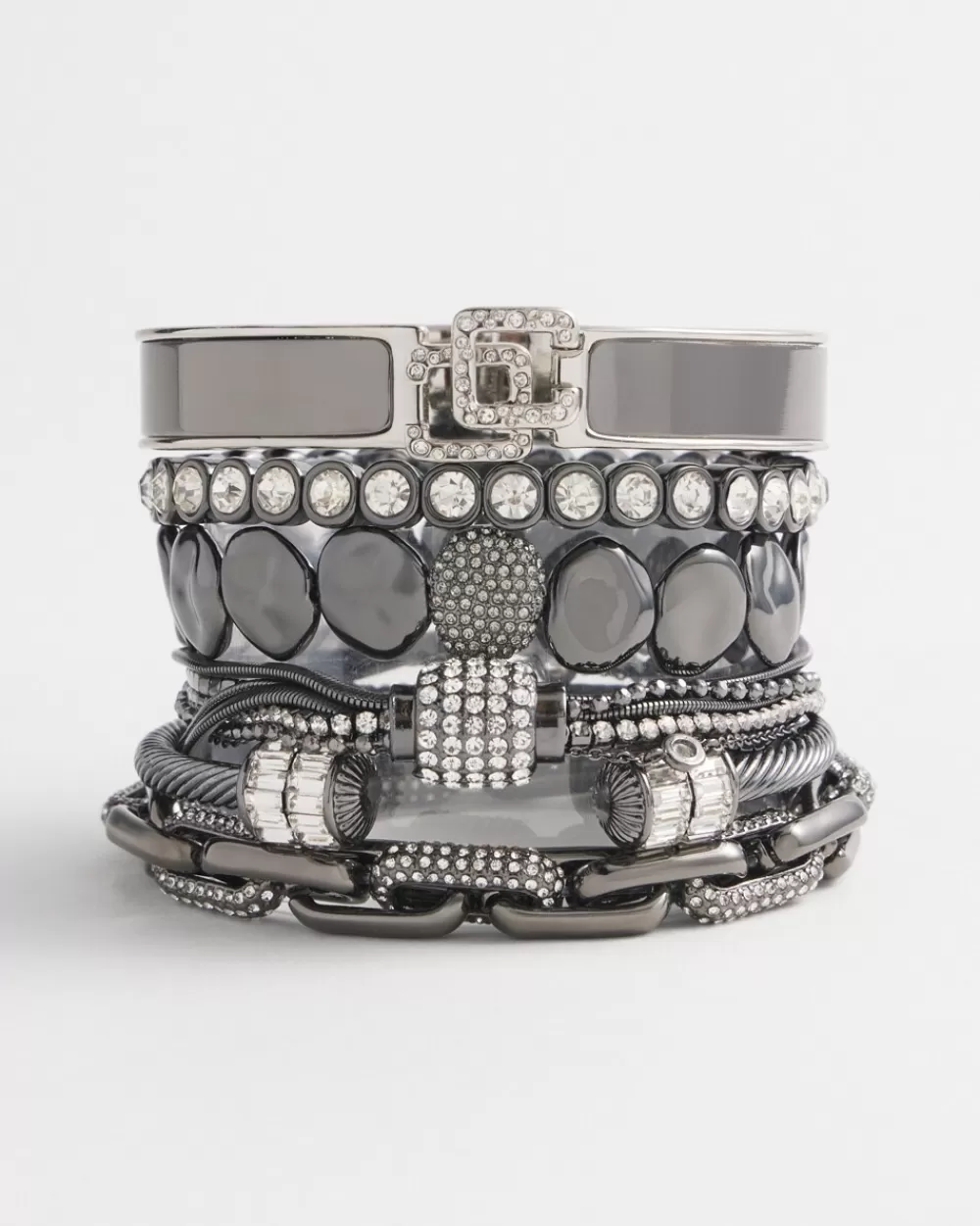 Cheap Link Pavé Stretch Bracelet Bracelets | Everyday Jewelry