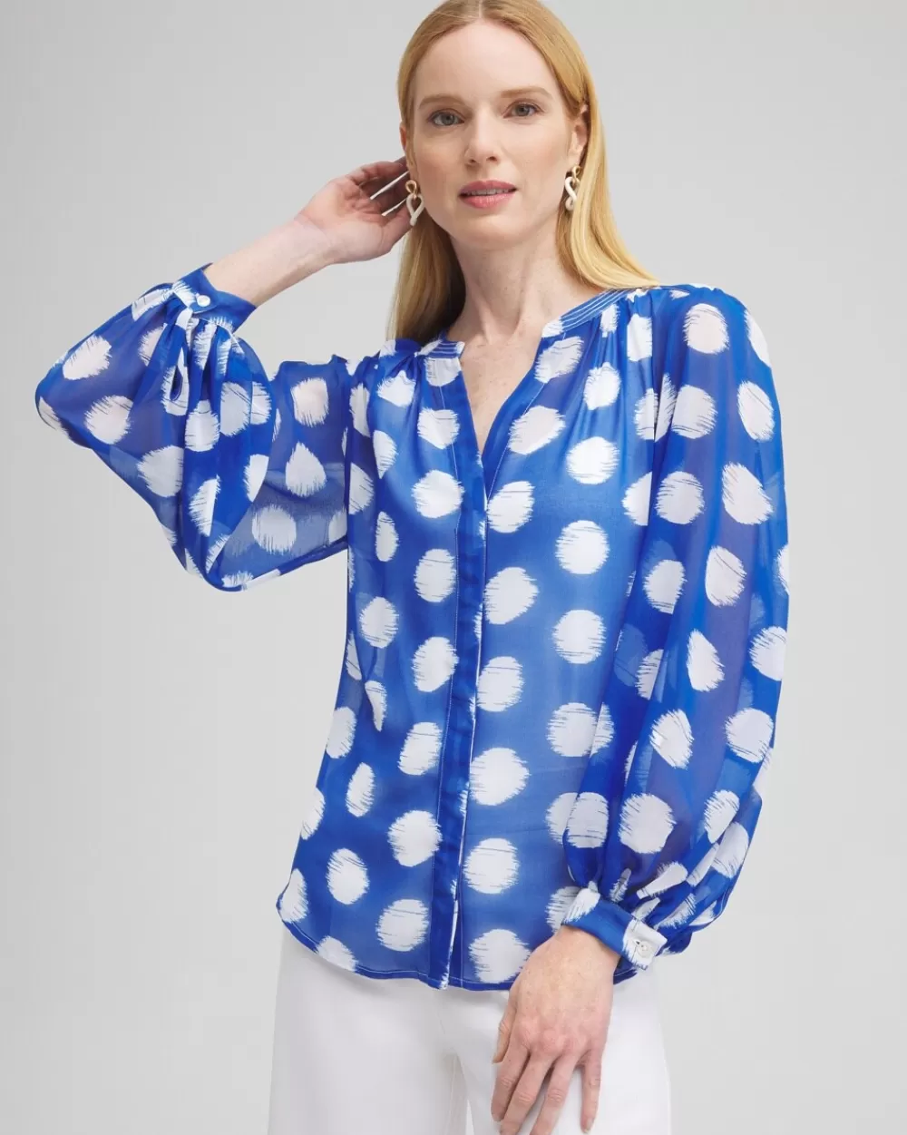 Shop Ikat Dots Blouse Tops