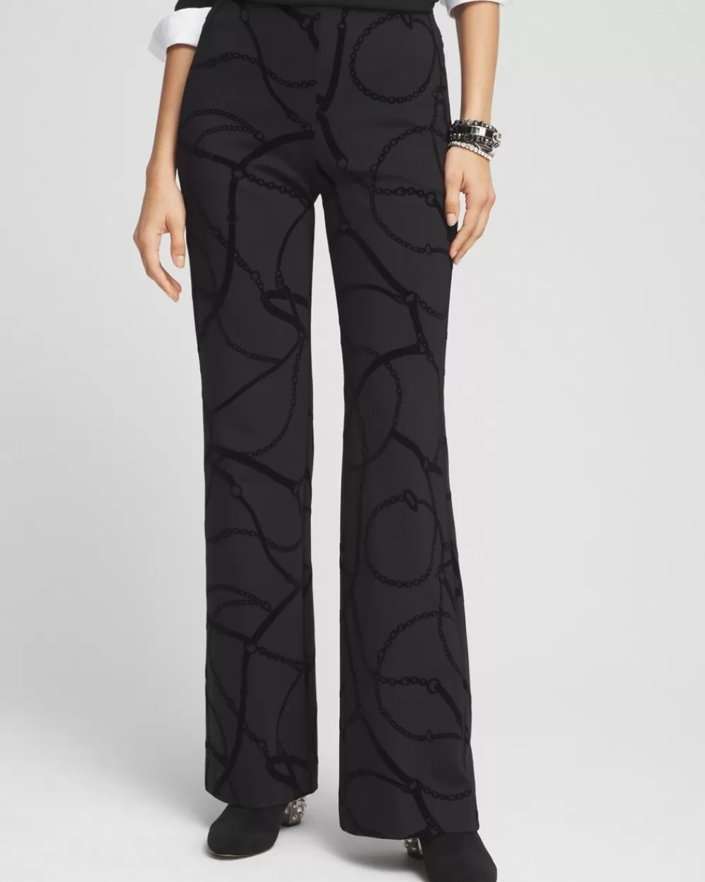 Flash Sale Juliet Flocked Trouser Pants Pants