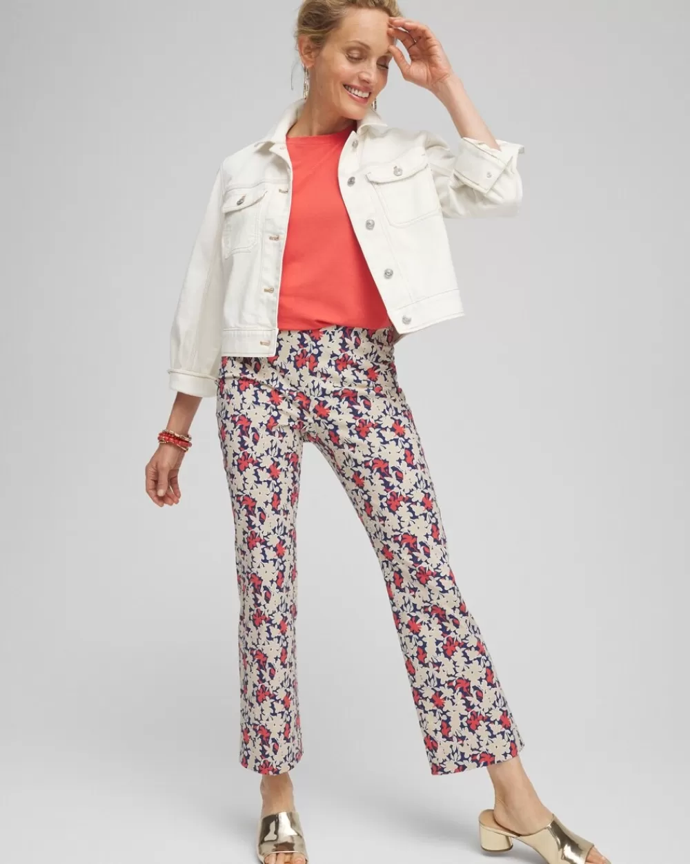 Best Juliet Floral Kick Flare Pants Pants