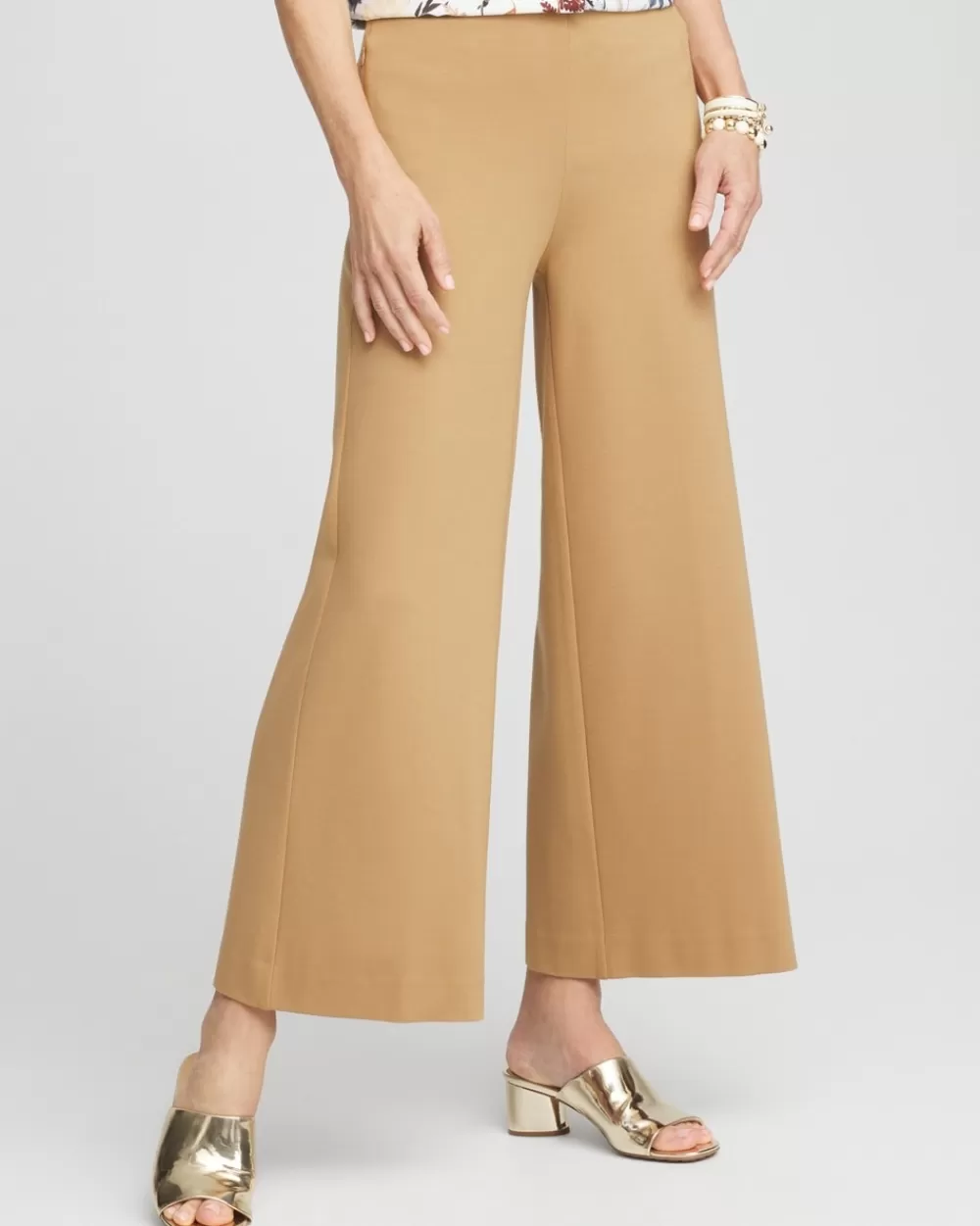 Discount Juliet Ponte Wide Leg Cropped Pants Pants