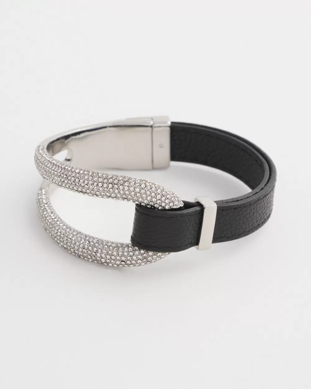 Hot Leather Pavé Magentic Bracelet Bracelets