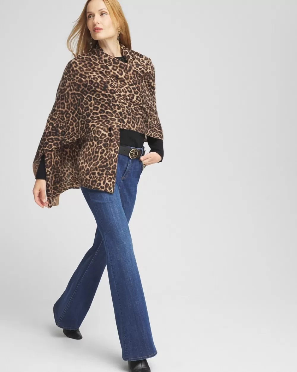 Shop Leopard Cashmere Wrap Ponchos & Ruanas | Cold Weather Accessories