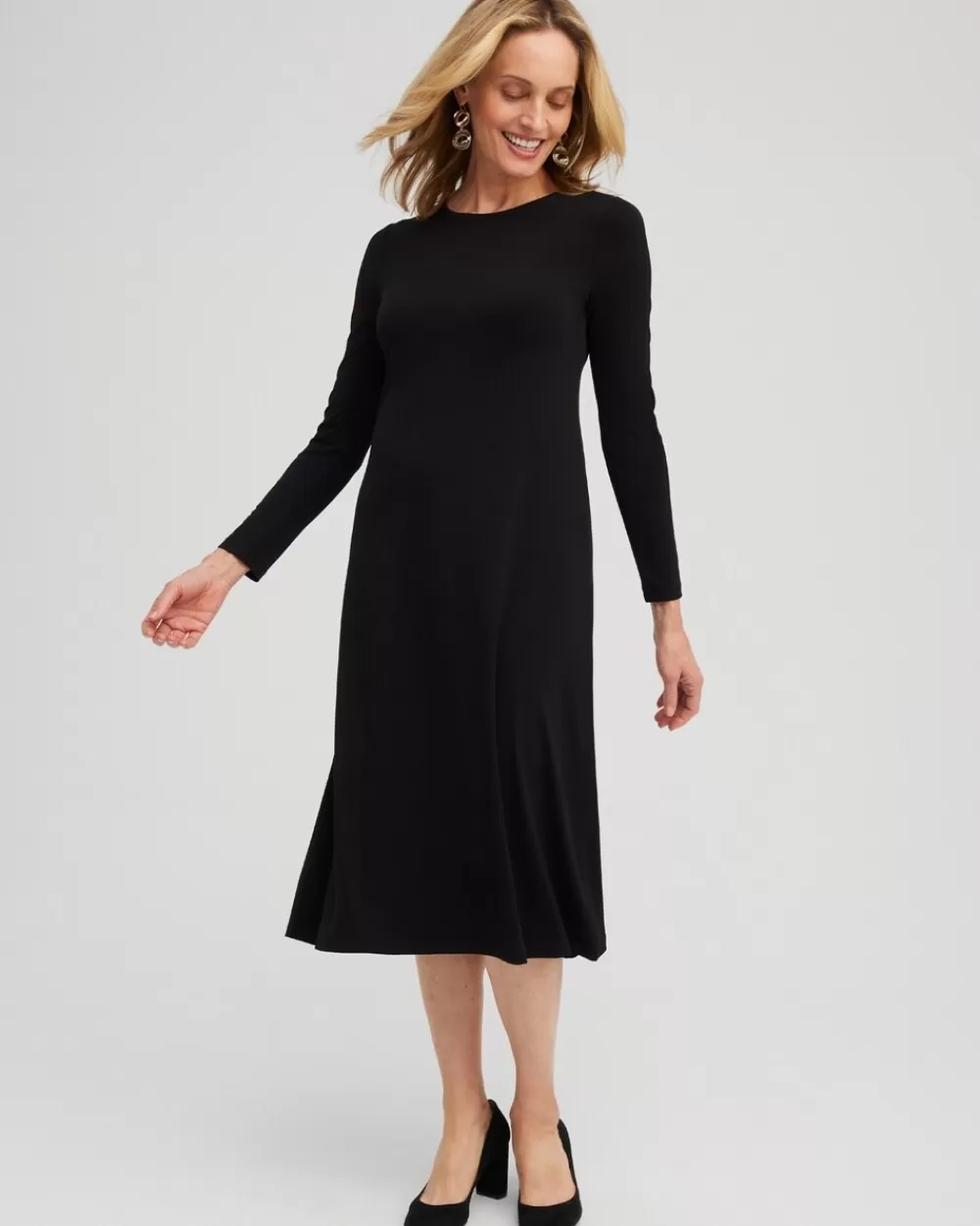 New Long Sleeve Midi Dress Dresses