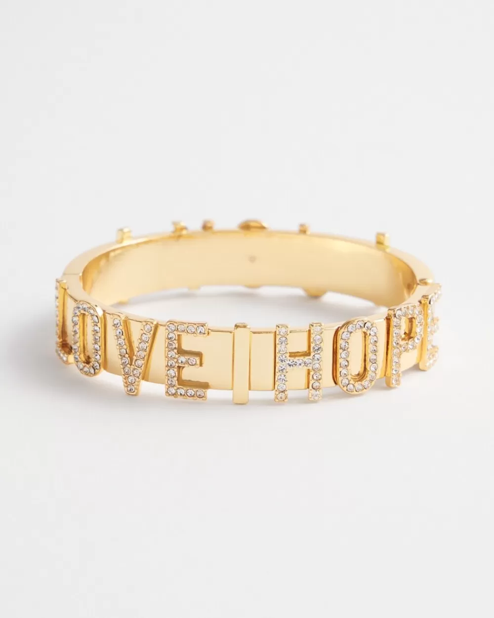 Flash Sale Love Hope Pavé Bangle Bracelet Bracelets | Bracelet Stacking