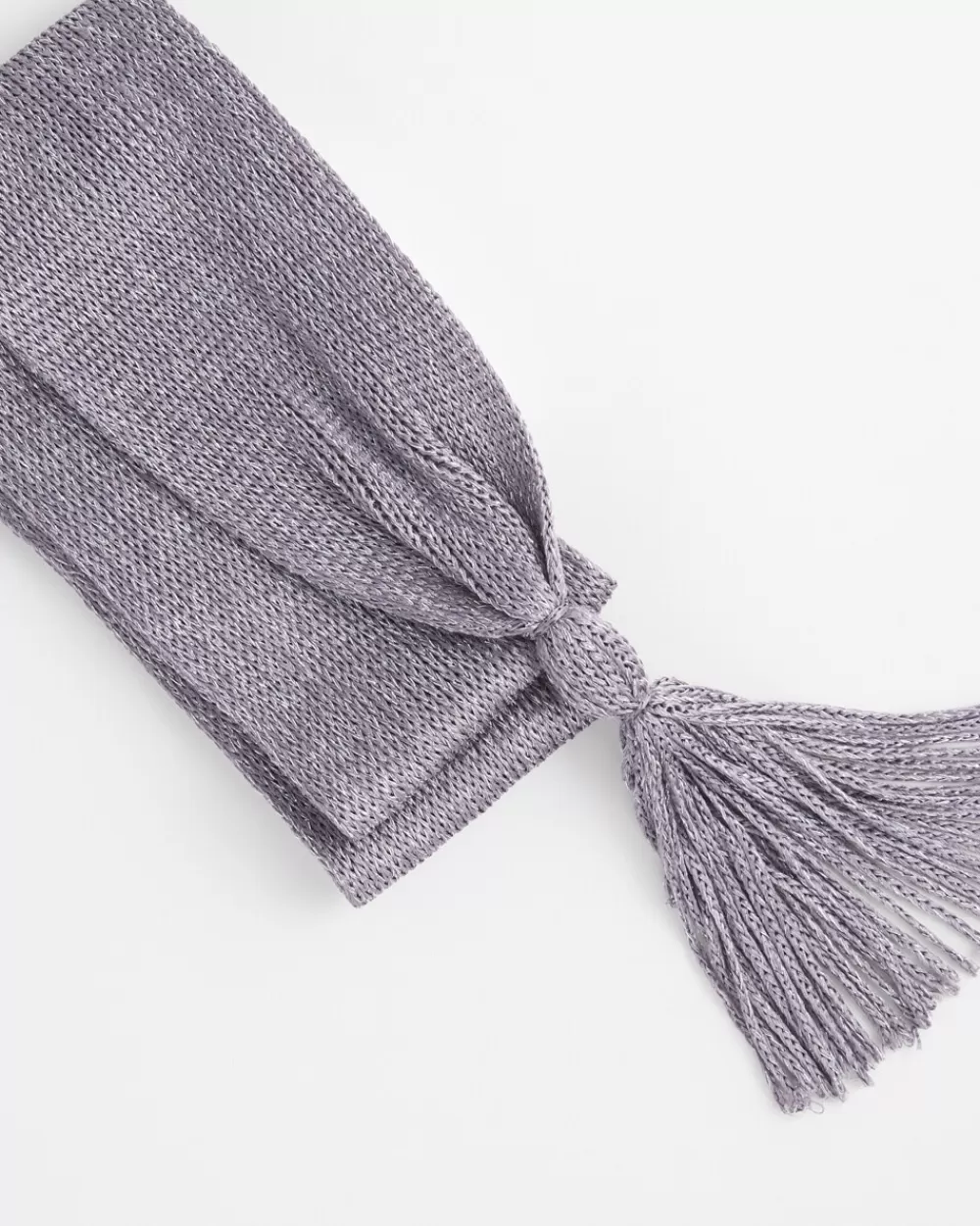 Clearance Metallic Knit Skinny Scarf Scarves