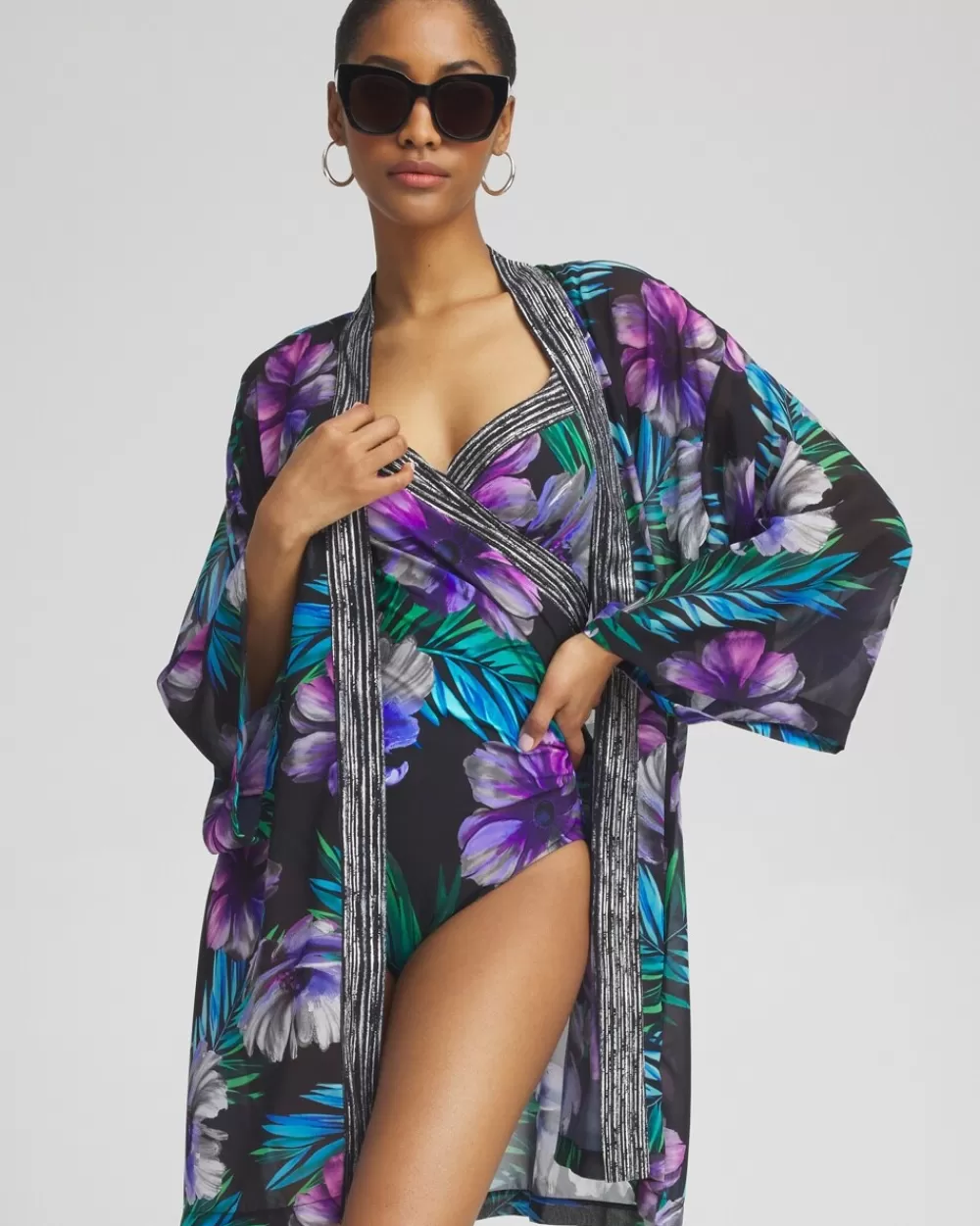 Fashion Miraclesuit Flora Aura Kimono Swim