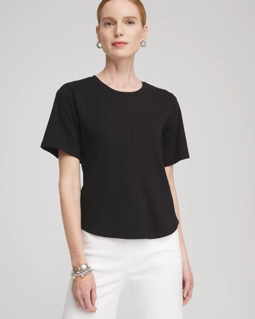 Store Modern Fit & Flare Tee Tops