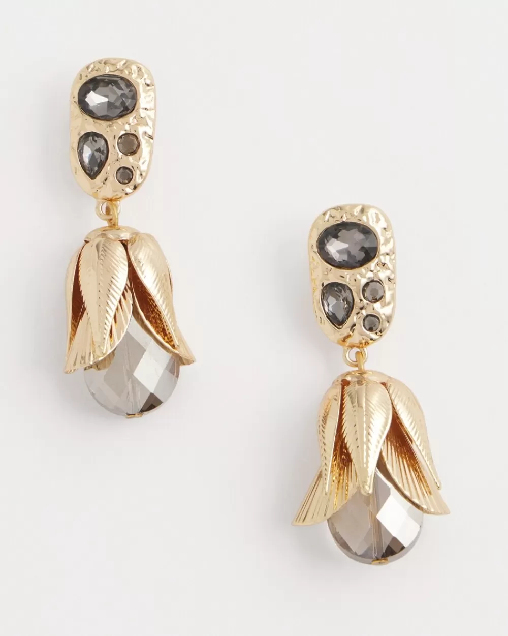 Outlet No Droop™ Embellished Tulip Drop Earrings Earrings